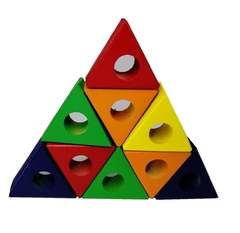 Enhebrados X 30 Cajon Figuras Geométricas Madera - tienda online