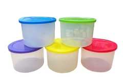 Potes Plastico Tapas De Colores X 5 U. - 1 KILO - ROJO - comprar online