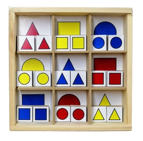Set para clasificar forma color x 72 piezas.
