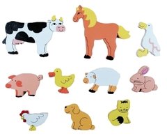 Encaje Plano Animales de la Granja Art N° 564 en internet