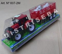 Tractor con Trailer y 2 Animales