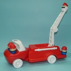 Autobomba, camión de bomberos con personajes