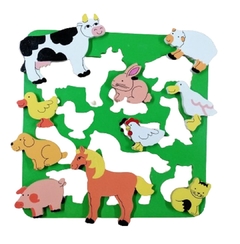 Encaje Plano Animales de la Granja Art N° 564 - comprar online