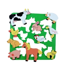 Encaje Plano Animales de la Granja Art N° 564 - tienda online