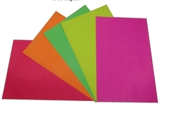 Resmita - Papel Cortado para Técnicas - papel AFICHE FLUO - DOBLE CARTA x 30 hojas