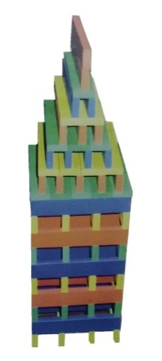 Tablitas de colores Bloques Arquitectos x 100 unidades. - comprar online