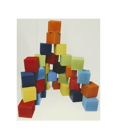 Cubos Apilables Madera 3x3 X 30 Piezas - Bloques en internet
