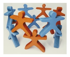 Personajes Equilibrio Apilar X 12 Piezas Montessori - comprar online