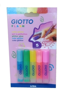 Adhesivo Glitter Flash Flúo Giotto