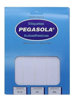 Etiquetas pegasola 3026