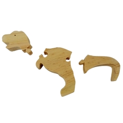 Art. N° 1700-D: Set de 3 Dinosaurios encastrables