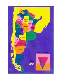 Encaje mapa de Argentina - comprar online