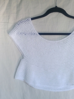 blusa de crochê cropped - comprar online