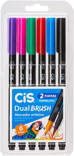 Kit Dual Brush 06 cores CIS