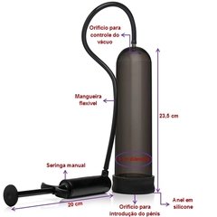 Desenvolvedor Peniano Power Pump Manual Seringa - Fumê na internet