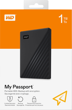 HD 1TB USB 3.0 EXTERNO WESTERN DIGITAL MY PASSPORT