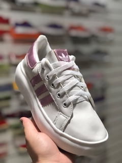 Tênis Adidas - branco/rosa na internet