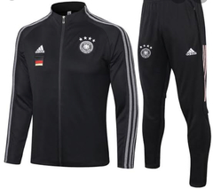 Conjunto Agasalho Viagem Alemanha 2020/2021 Preto Adidas Masculino