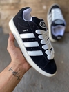 Tênis Adidas Campus Preto e branco Premium