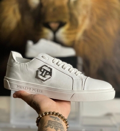 Sapatênis Philipp Plein em couro style tenis