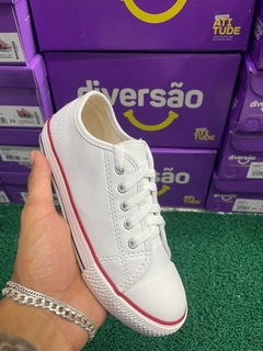 TÊNIS INFANTIL DIVERSÃO CANVAS LOW BRANCO - comprar online