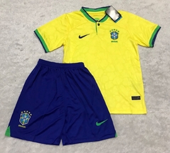 KIT CONJUNTO SELEÇÃO BRASILEIRA COPA 2022 - comprar online