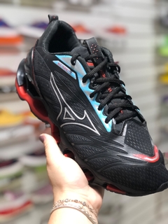 Tênis Mizuno Wave Prophecy 11 - preto/vermelho