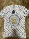 Camiseta Lv predaria branca logo lv ca 36929