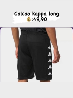 Calção de Futebol Kappa Long Masculino - Preto na internet