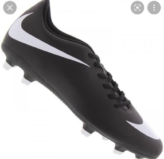 Chuteira Campo Nike Bravata FG - Preto+Branco