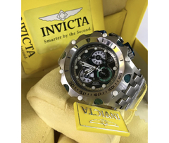 RELÓGIO INVICTA RESERVE VENOM HYBRID SWISS- PRATA/VERDE - comprar online