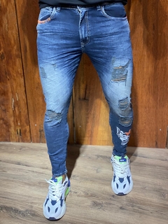 Calca jeans destroid city denim moda masculino - loja online