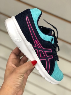 Tênis Asics Karrack Feminino - Azul Piscina - styletenis