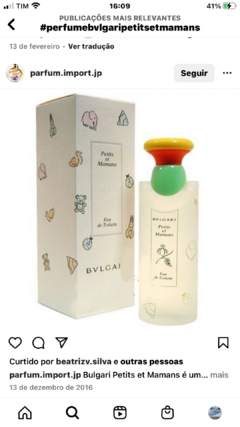 PERFUME BVLGARI PETITS ET MAMANS UNISSEX EAU DE TO