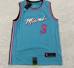 CAMISETA DE BASQUETE OFICIAL MIAMI HEAT DWAYANE WADE #3