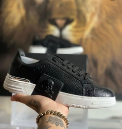 Sapatênis Philipp Plein em couro style tenis na internet