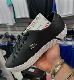 TÊNIS LACOSTE GRIPSHOT PRETO BRANCO