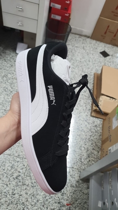 Tênis Puma Smash V2 - Preto+Branco - loja online