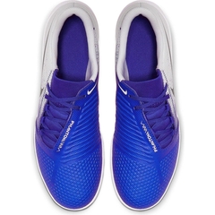 Chuteira Society Nike Phantom Venom Club TF - Branco e Azul - comprar online