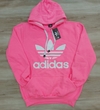 BLUSA MOLETON ADIDAS CORES FEMININA