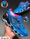 TENIS MIZUNO PRO 6 AZUL E ROSA