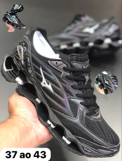 TENIS MIZUNO PRO 6 PRETO E CAMALEAO