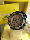 RELÓGIO INVICTA BOLT RESERVA - DOURADO/AZUL COM STRASS