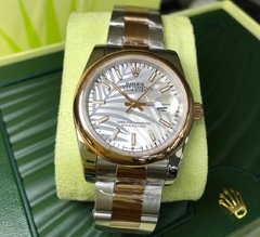 RELÓGIO ROLEX OYSTER PERPETUAL FEMININO - PRATA/DOURADO na internet