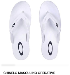 Chinelo Oakley Operative Masculino- Branco na internet