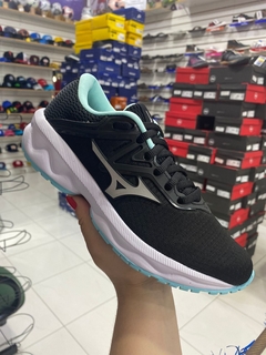 TÊNIS MIZUNO OPTMUS FEMININO - PRETO/PRATA/AZUL - comprar online