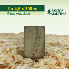 Ripa de Pinus Tratado (Autoclave) Com Nó 3 x 4,5 x 300 cm - comprar online