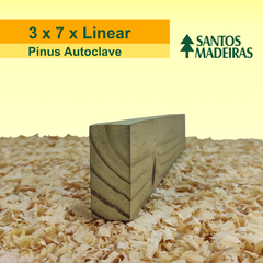 Ripa de Pinus Tratado (Autoclave) Com Nó 3 x 7 x 300 cm - loja online
