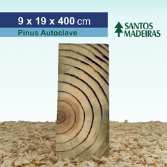 Viga de Pinus Tratado (Autoclave) Com Nó 9 x 19 x 400 cm na internet