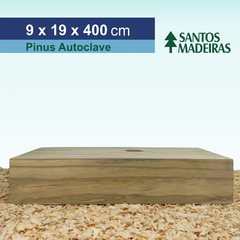 Imagem do Viga de Pinus Tratado (Autoclave) Com Nó 9 x 19 x 400 cm